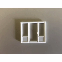 Pikestuff 541-1115 - Window & Center Door Combo. (2 Each) - HO Scale Kit