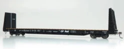 Rapido 147002A - Marine Industries 66' Bulkhead Flatcar Canadian Pacific (CP) 317483 - HO Scale