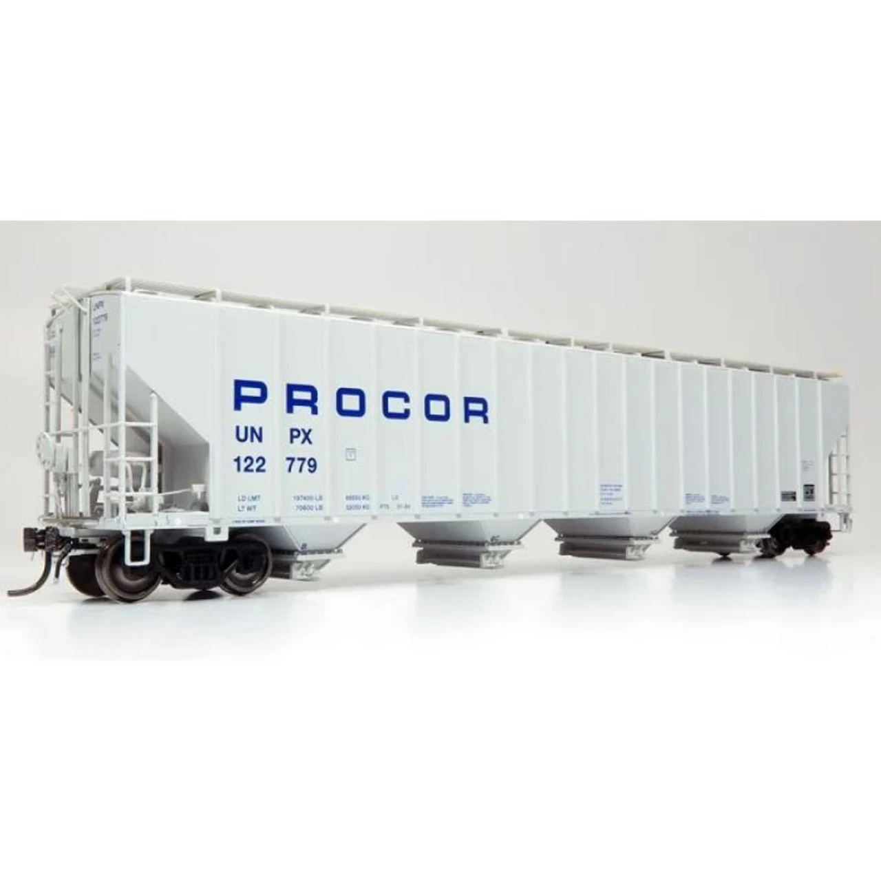 Rapido 157002-06 - Procor 5820 Covered Hopper: UNPX - Procor Blue Solid Procor (UNPX) 122779 - HO Scale 1 Rapido 157002-06 - Procor 5820 Covered Hopper: UNPX - Procor Blue Solid Procor (UNPX) 122779 - HO Scale
