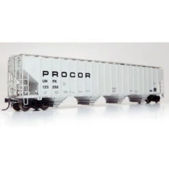 Rapido 157006-01 - Procor 5820 Covered Hopper: UNPX - Procor Mid Black Solid Procor (UNPX) 122466 - HO Scale