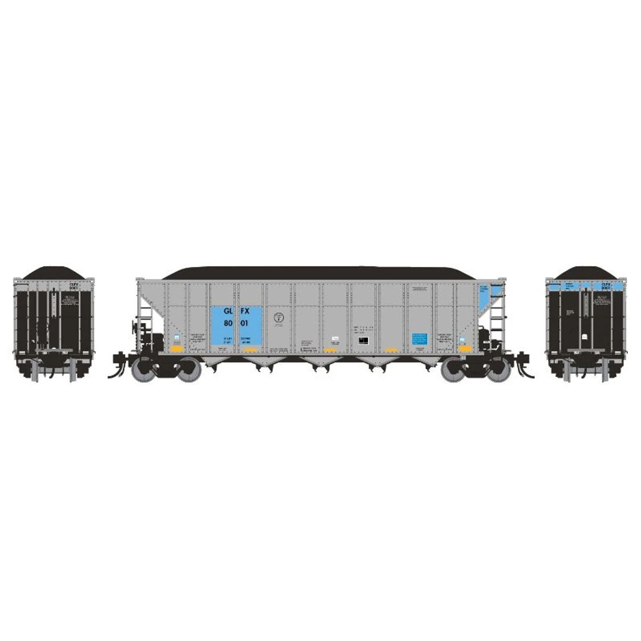 Rapido 169011A-3 - Autoflood III Coal Hopper GLFX 8109 - HO Scale 1 Rapido 169011A-3 - Autoflood III Coal Hopper GLFX 8109 - HO Scale