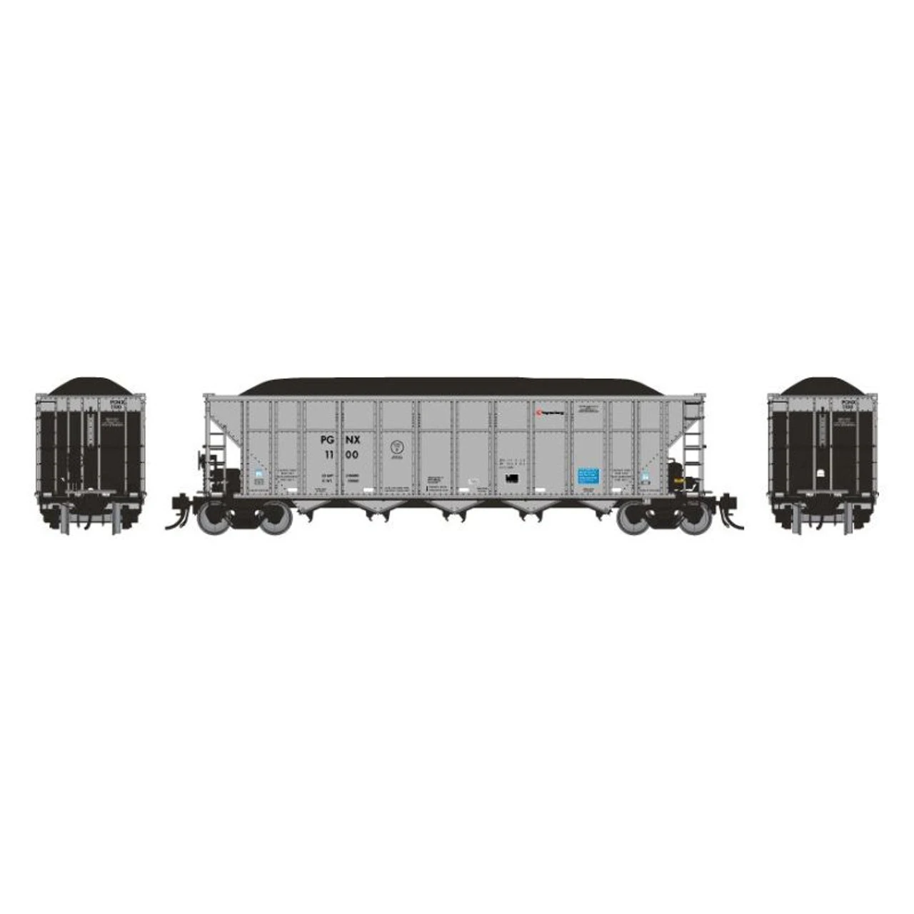 Rapido 169020A-1 - Autoflood III Coal Hopper PGNX 1180 - HO Scale 1 Rapido 169020A-1 - Autoflood III Coal Hopper PGNX 1180 - HO Scale