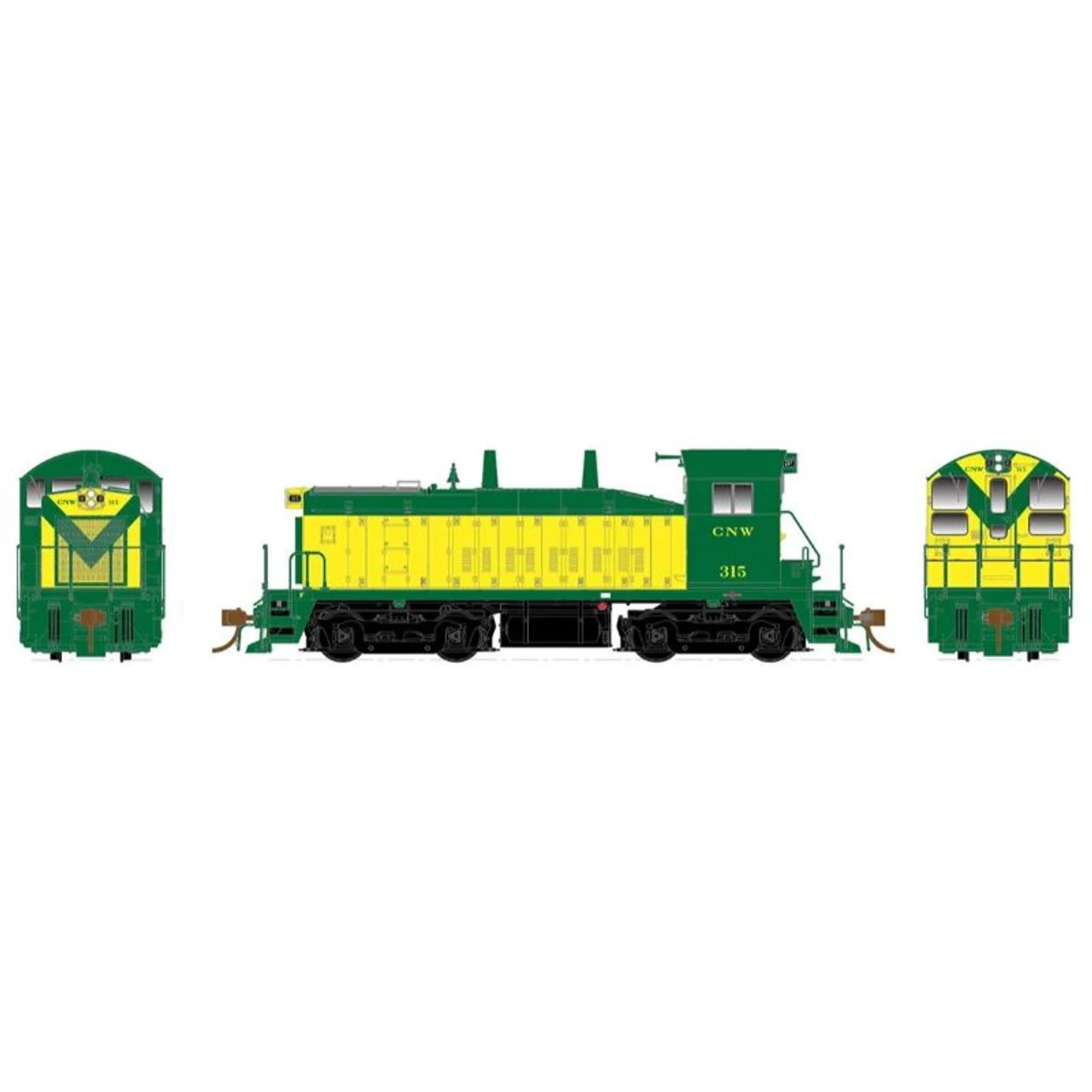 Rapido 27007 - SW1200 Chicago & Northwestern (CNW) 313 - HO Scale 1 Rapido 27007 - SW1200 Chicago & Northwestern (CNW) 313 - HO Scale