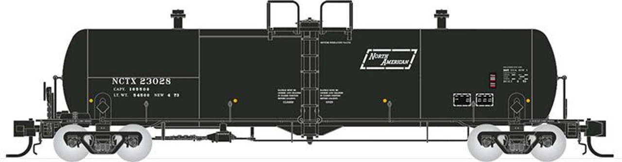 Rapido 53500805 - Procor 20K Gal Tank Car: NCTX North American NCTX 23051 - N Scale 1 Rapido 53500805 - Procor 20K Gal Tank Car: NCTX North American NCTX 23051 - N Scale