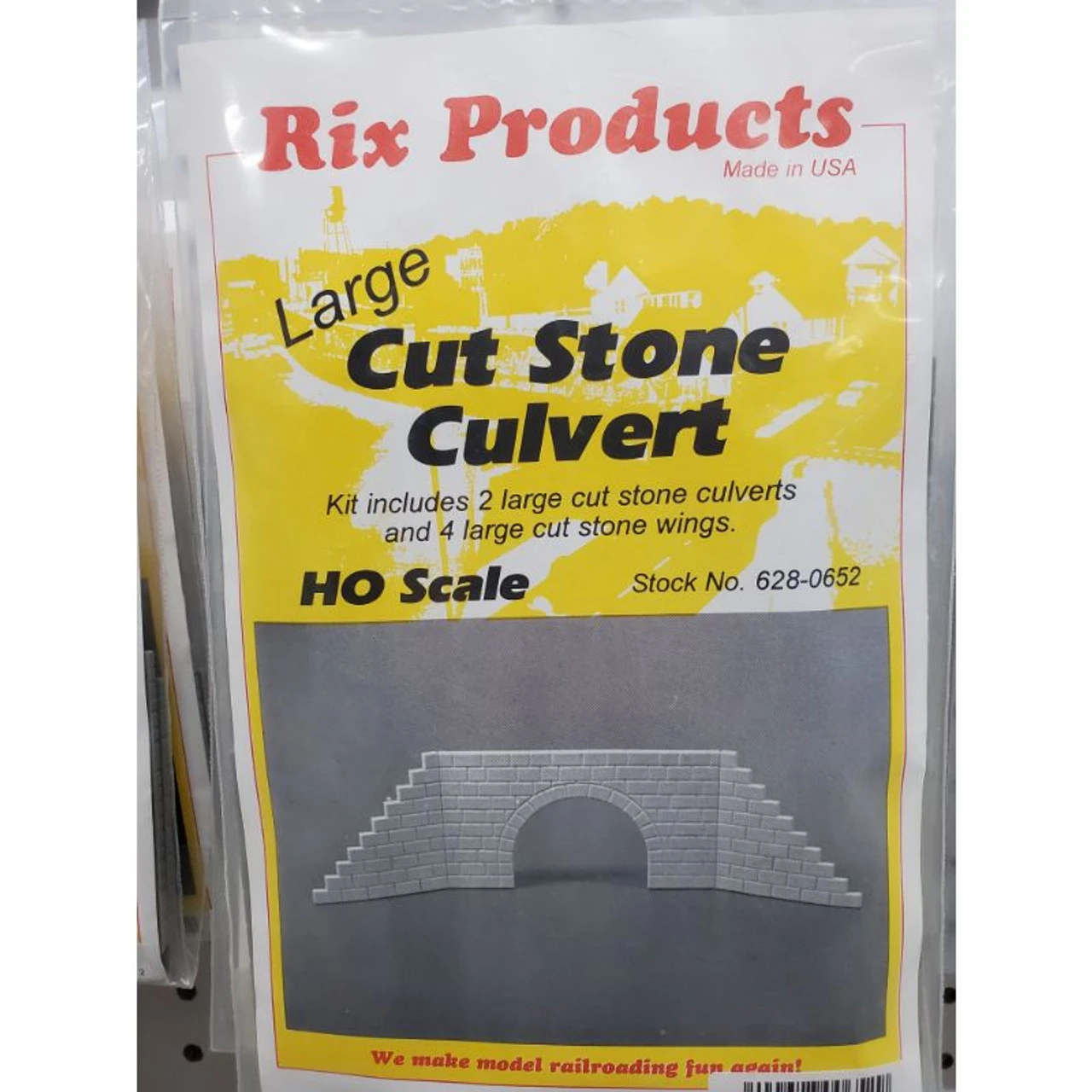 Rix Products 652 - Large Cut Stone Culvert - Multi Scale Kit 1 Rix Products 652 - Large Cut Stone Culvert - Multi Scale Kit