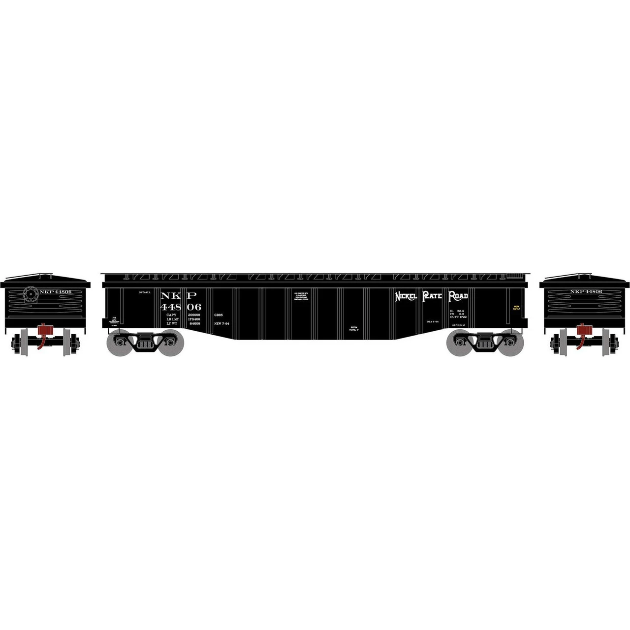 Athearn Roundhouse 82110 - 50' Covered Gondola Nickel Plate Road (NKP) 44806 - HO Scale 1 Athearn Roundhouse 82110 - 50' Covered Gondola Nickel Plate Road (NKP) 44806 - HO Scale