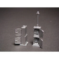 Showcase Miniatures 2188 - US&S Type Double Door Stacked Relay Cabinet - HO Scale Kit