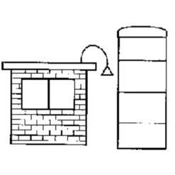 Stewart Products 120 - Yard Wtr Pmping Fac W/tnk - HO Scale Kit