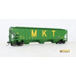 Tangent Scale Models 11220-12 - “Original 12-1979″ PS4750 Covered Hopper Missouri-Kansas-Texas (MKT) 4253 - HO Scale