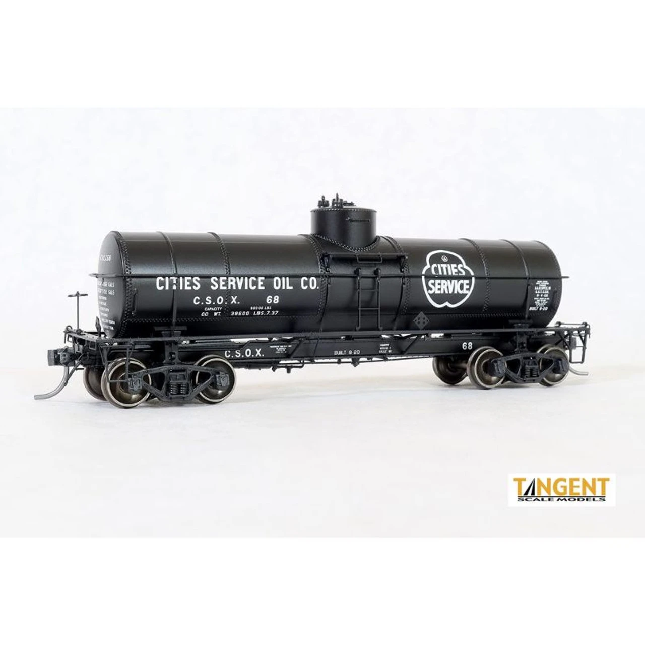Tangent Scale Models 19024-03 - GATC 8k Gallon Tank Cities Service Oil (CSOX) 71 - HO Scale 1 Tangent Scale Models 19024-03 - GATC 8k Gallon Tank Cities Service Oil (CSOX) 71 - HO Scale