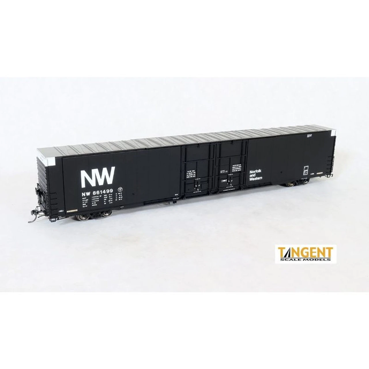 Tangent Scale Models 25042-05 - Greenville 86′ Double Plug Door Box Car Norfolk & Western (NW) 861358 - HO Scale 1 Tangent Scale Models 25042-05 - Greenville 86′ Double Plug Door Box Car Norfolk & Western (NW) 861358 - HO Scale