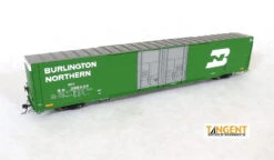 Tangent Scale Models 25045-05 - Greenville 86′ Double Plug Door Box Car Burlington Northern (BN) 396040 - HO Scale
