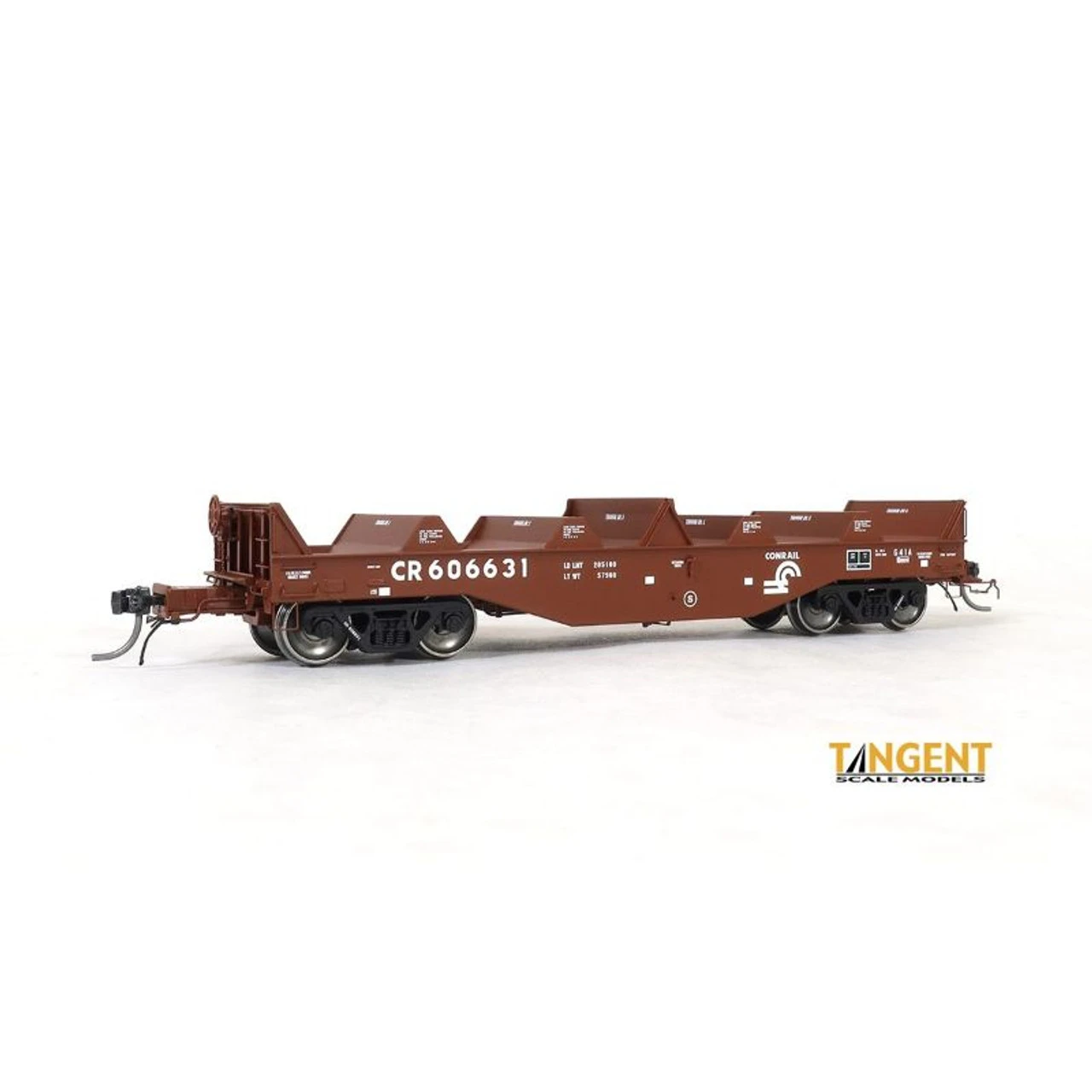 Tangent Scale Models 2701303 - Conrail (CR) "G41A Repaint 1997" W/ Hoods - PRR Shops G41A Coil Car Conrail (CR) 606625 - HO Scale 1 Tangent Scale Models 2701303 - Conrail (CR) "G41A Repaint 1997" W/ Hoods - PRR Shops G41A Coil Car Conrail (CR) 606625 - HO Scale