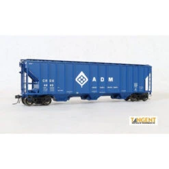 Tangent Scale Models 28013-05 - CRDX " ADM Blue Lease 9-1966" GATC 4500 Covered Hopper ADM (CRDX) 4884 - HO Scale