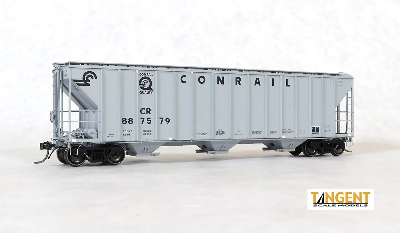 Tangent Scale Models 28060-05 - PC Sam Rea Shops 4600 Covered Hopper Conrail (CR) 887587 - HO Scale 1 Tangent Scale Models 28060-05 - PC Sam Rea Shops 4600 Covered Hopper Conrail (CR) 887587 - HO Scale