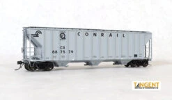 Tangent Scale Models 28060-02 - PC Sam Rea Shops 4600 Covered Hopper Conrail (CR) 887566 - HO Scale
