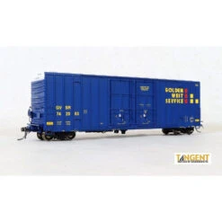 Tangent Scale Models 29013-09 - GVSR “B-70-43 Repaint 1996+” Gunderson 6089 50′ High Cube Boxcar Golden West Service (GVSR) 742077 - HO Scale