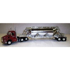 Trucks N Stuff SPEC003 - Semi-Pneumatic Bulk Trailer - Painted, Unlettered (chrome) - HO Scale