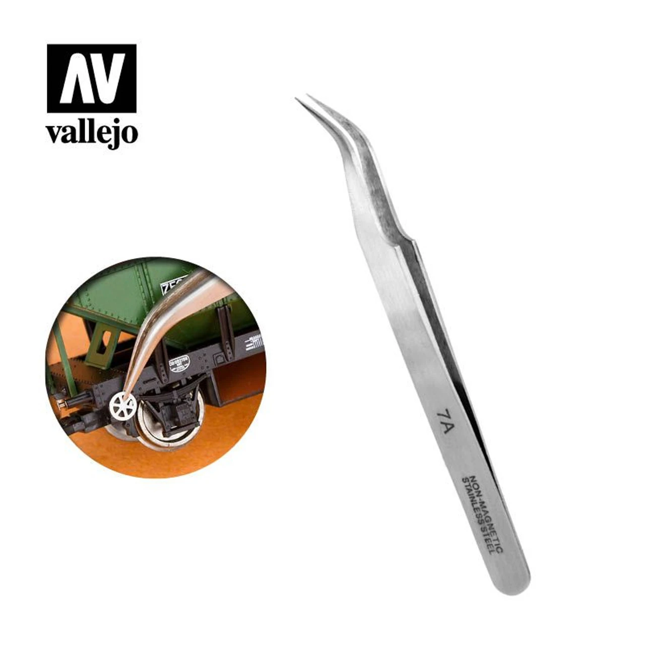 Vallejo T12004 - Extra Fine Curved Tweezers - Multi Scale 1 Vallejo T12004 - Extra Fine Curved Tweezers - Multi Scale