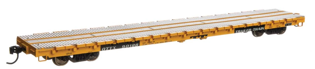 Walthers Mainline 910-5406 - 60' Pullman-Standard Flatcar Trailer Train (OTTX) 90188 - HO Scale 1 Walthers Mainline 910-5406 - 60' Pullman-Standard Flatcar Trailer Train (OTTX) 90188 - HO Scale