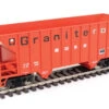 Walthers Mainline 910-56609 - 34' 100-Ton 2-Bay Hopper Granite Rock (GRCX) 1825 - HO Scale