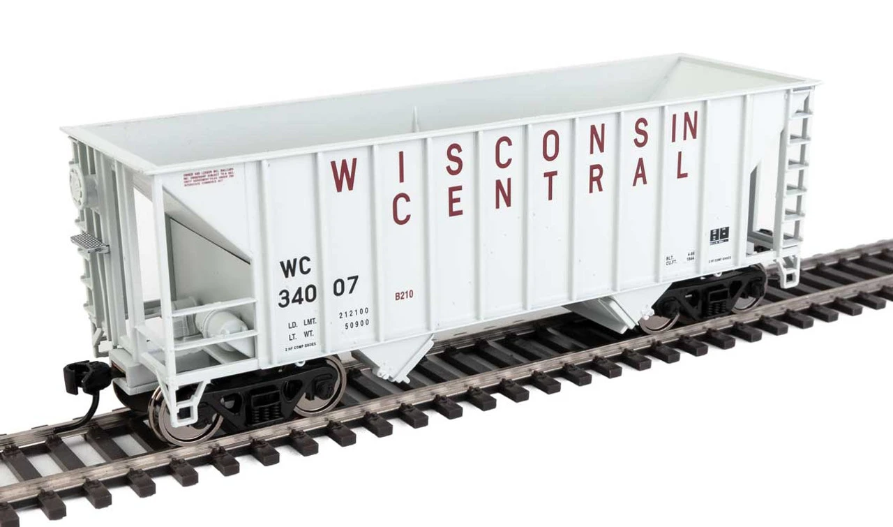 Walthers Mainline 910-56632 - 34' 100-Ton 2-Bay Hopper Wisconsin Central (WC) 34007 - HO Scale 1 Walthers Mainline 910-56632 - 34' 100-Ton 2-Bay Hopper Wisconsin Central (WC) 34007 - HO Scale