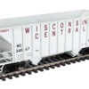 Walthers Mainline 910-56635 - 34' 100-Ton 2-Bay Hopper Wisconsin Central (WC) 34047 - HO Scale