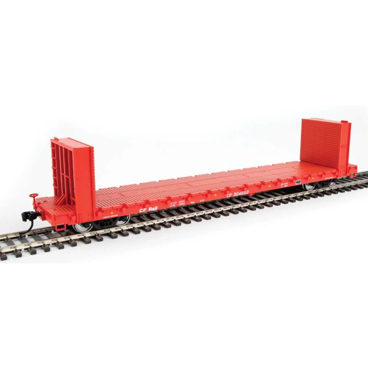 Walthers Mainline 910-5872 - 60' P-S Bulkhead Flatcar Canadian Pacific (CP) 304665 - HO Scale 1 Walthers Mainline 910-5872 - 60' P-S Bulkhead Flatcar Canadian Pacific (CP) 304665 - HO Scale