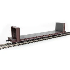 Walthers Mainline 910-5876 - 60' P-S Bulkhead Flatcar Trailer Train (PTTX) 90663 - HO Scale