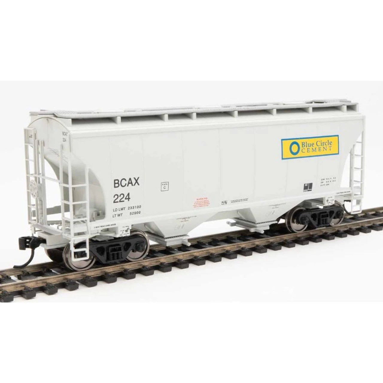 Walthers Mainline 910-7568 - 39' Trinity 3281 2-Bay Covered Hopper Blue Circle Cement (BCAX) 251 - HO Scale 1 Walthers Mainline 910-7568 - 39' Trinity 3281 2-Bay Covered Hopper Blue Circle Cement (BCAX) 251 - HO Scale