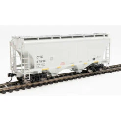Walthers Mainline 910-7571 - 39' Trinity 3281 2-Bay Covered Hopper CITX 87568 - HO Scale
