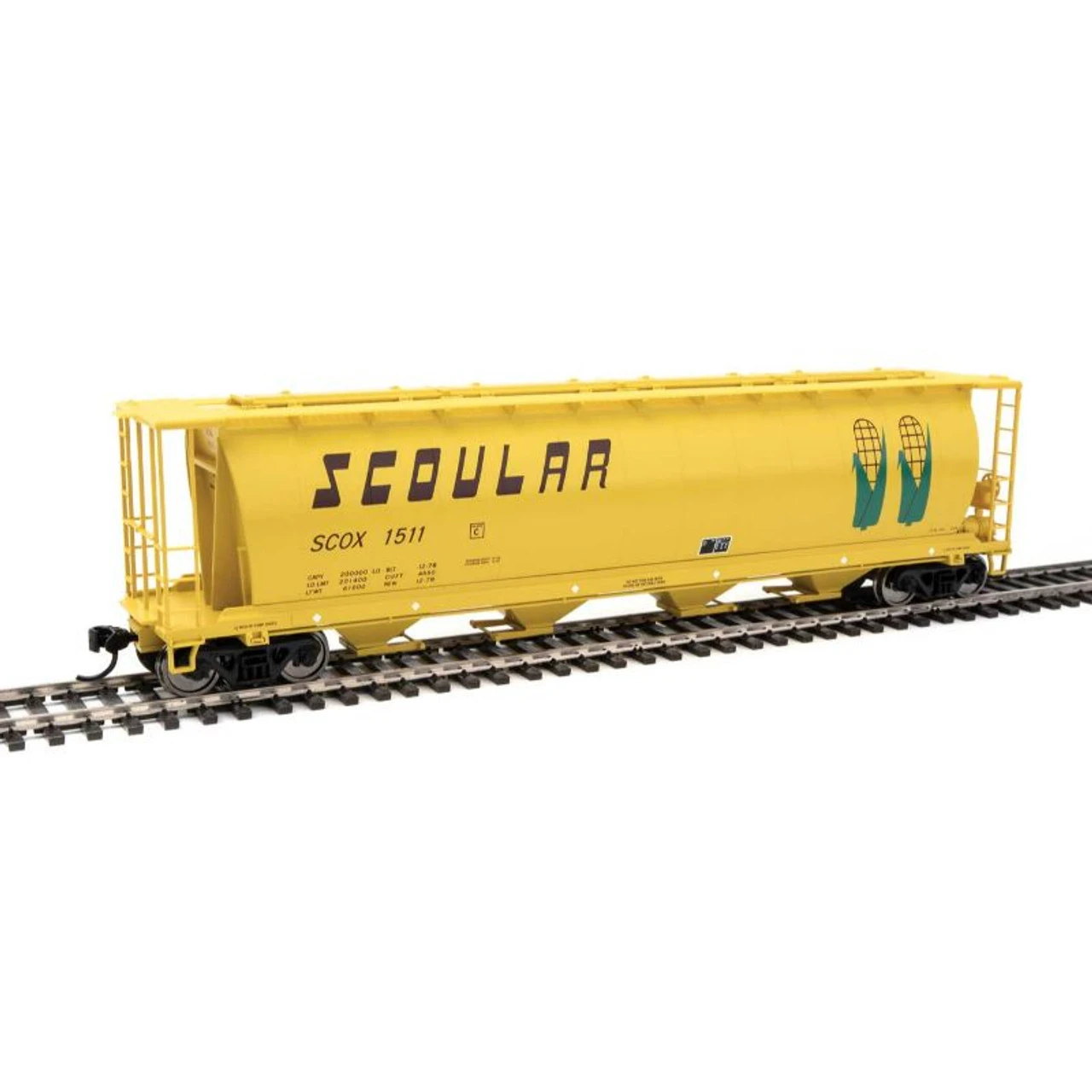 Walthers Mainline 910-7861 - 59' Cylindrical Hopper Scourlar (SCOX) 1530 - HO Scale 1 Walthers Mainline 910-7861 - 59' Cylindrical Hopper Scourlar (SCOX) 1530 - HO Scale