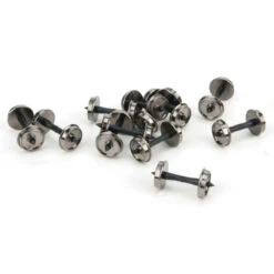 Walthers Proto 920-2303 - 36" Turned Metal Wheelsets -- With Plastic Axles 12 Pack - HO Scale