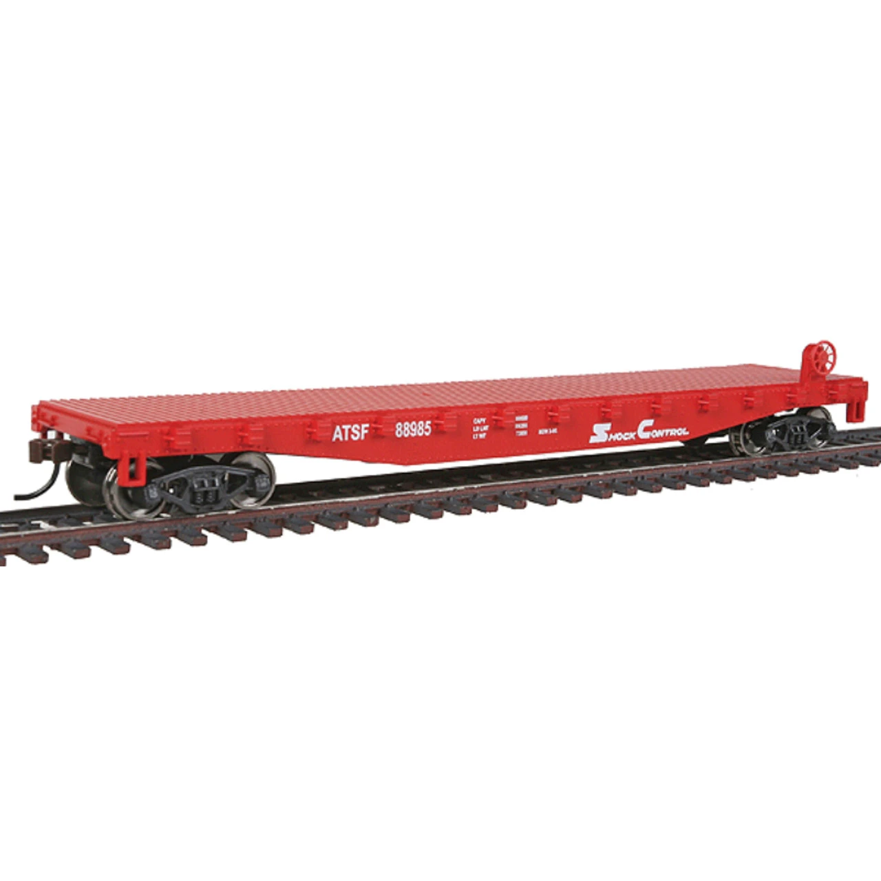 Walthers Trainline 931-1605 - 50' Flat Car Atchison, Topeka And Santa Fe (ATSF) 88985 - HO Scale 1 Walthers Trainline 931-1605 - 50' Flat Car Atchison, Topeka And Santa Fe (ATSF) 88985 - HO Scale