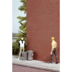 Walthers Cornerstone 933-3522 - Brick Sheets Light Red (4) - HO Scale Kit