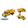 Walthers SceneMaster 949-11632 - 4300 Crew Cab Dump Truck - Yellow - HO Scale