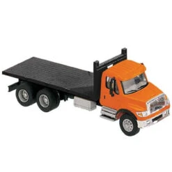 Walthers SceneMaster 949-11651 - 7600 Flatbed Truck - Orange - HO Scale