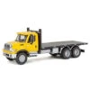 Walthers SceneMaster 949-11653 - 7600 Flatbed Truck - Yellow - HO Scale