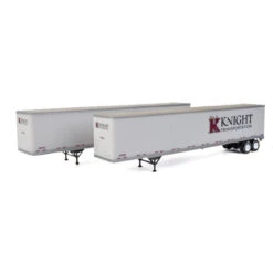 Walthers SceneMaster 949-2464 - 53' Staughton Trailer 2 Pack Knight Tansportation - HO Scale