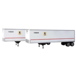 Walthers SceneMaster 949-2517 - 40' Trailmobile Trailer 2-Pack US Postal Service (USPS) - HO Scale