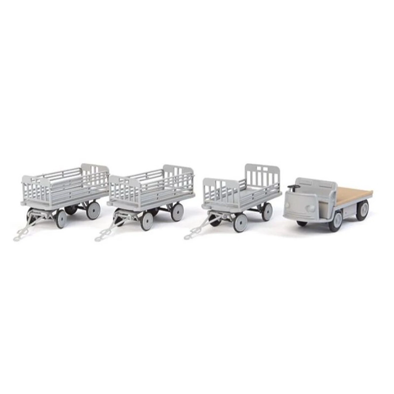Walthers SceneMaster 949-4141 - Bag Tractor & Trailers - HO Scale 1 Walthers SceneMaster 949-4141 - Bag Tractor & Trailers - HO Scale