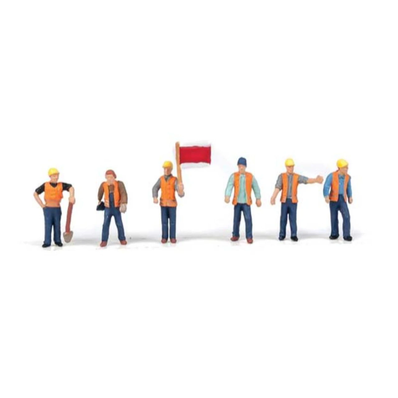 Walthers SceneMaster 949-6067 - Six Railroad Track Workers - HO Scale 1 Walthers SceneMaster 949-6067 - Six Railroad Track Workers - HO Scale