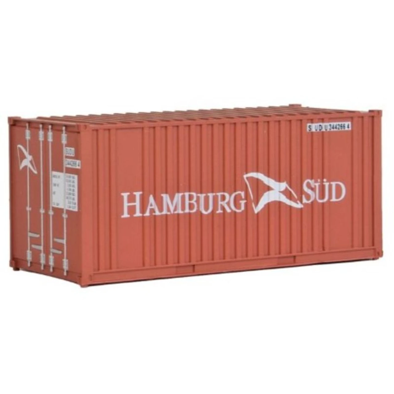 Walthers SceneMaster 949-8006 - 20' Rib Container Hamburg Sud - HO Scale 1 Walthers SceneMaster 949-8006 - 20' Rib Container Hamburg Sud - HO Scale