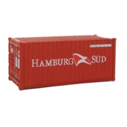 Walthers SceneMaster 949-8058 - 20' Corrugated Container Hamburg Sud - HO Scale