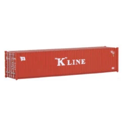 Walthers SceneMaster 949-8153 - 40' Corrugated Container Kawasaki Kisen Kaisha, Ltd (K Line) - HO Scale