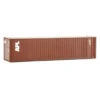 Walthers SceneMaster 949-8213 - 40' Hi Cube Corrugate Container W/ Flat Roof APLZ - HO Scale