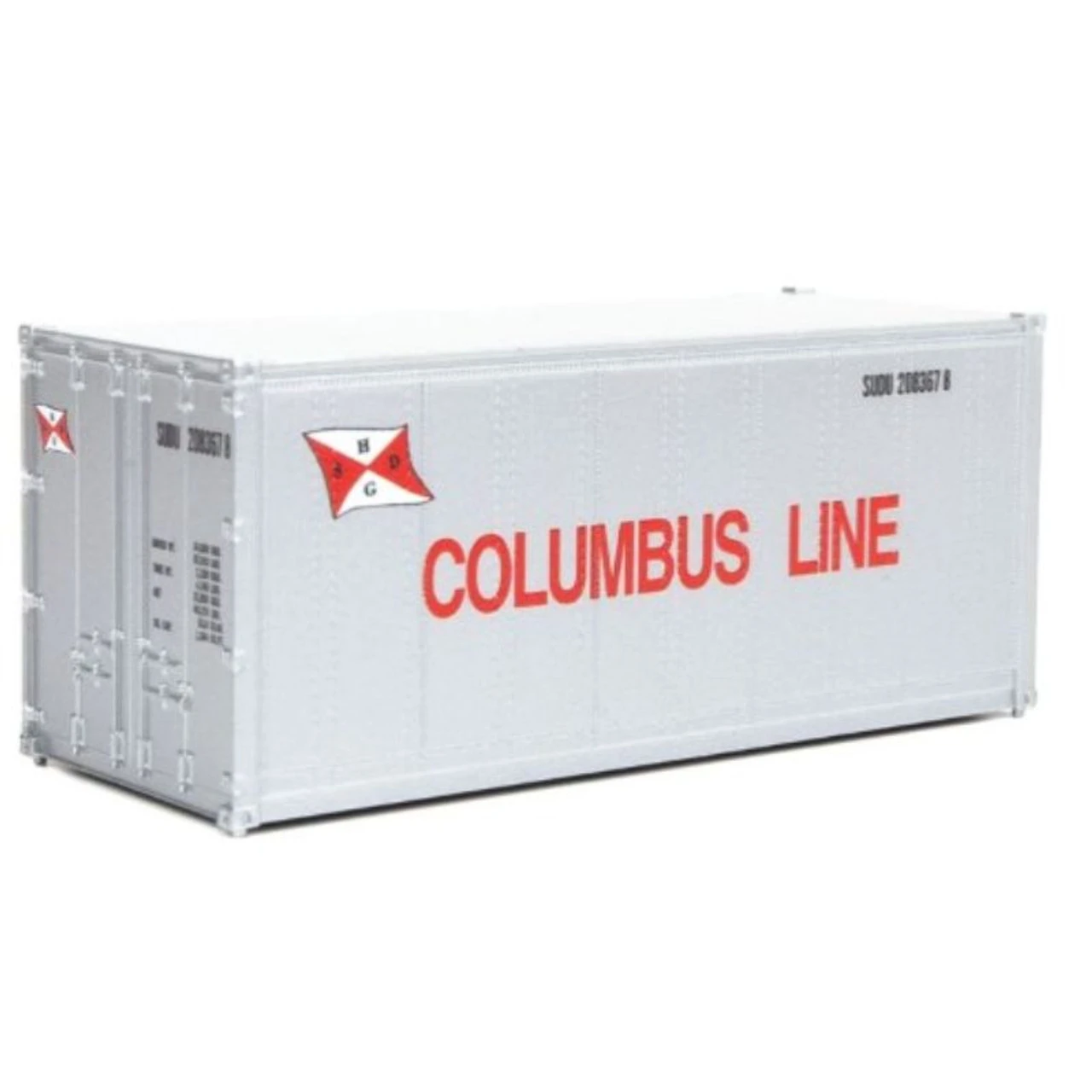 Walthers SceneMaster 949-8663 - 20' Smooth Side Container Columbus Line - HO Scale 1 Walthers SceneMaster 949-8663 - 20' Smooth Side Container Columbus Line - HO Scale