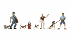 Woodland Scenics #1827 - People And Pets - HO Scale