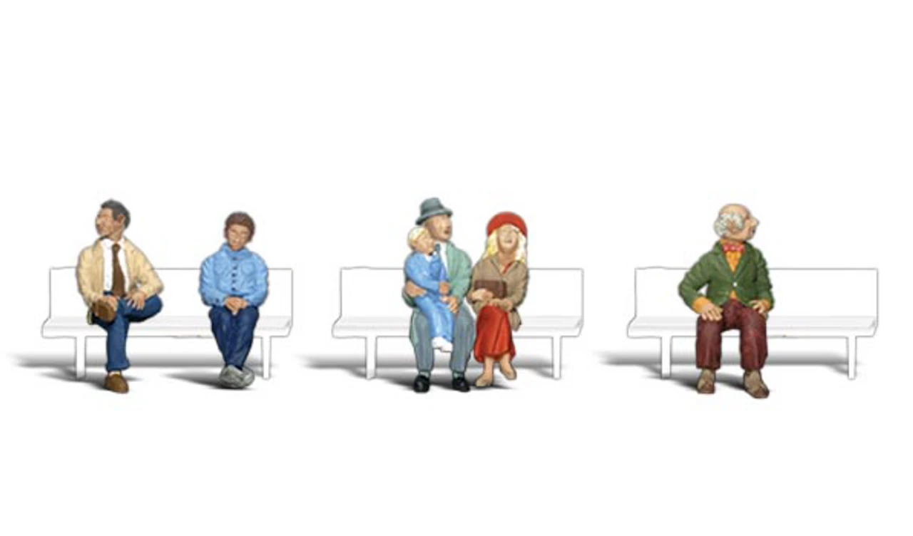 Woodland Scenics #1873 - Passengers - HO Scale 1 Woodland Scenics #1873 - Passengers - HO Scale