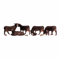 Woodland Scenics #1955 - Black Angus Cows - HO Scale